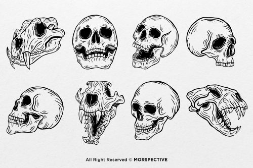 48 Set Bundle Dark Art Skull - Image 2