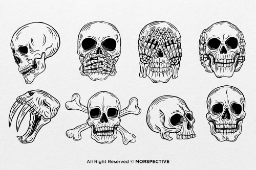 48 Set Bundle Dark Art Skull - Image 3
