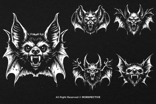 10 Bundle Dark Art Bat Beast with Wings - Image 3
