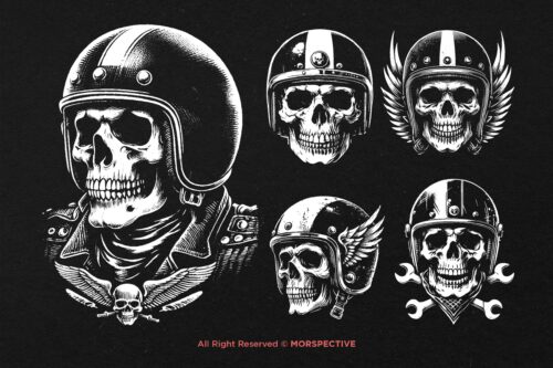 10 Bundle Dark Art Skull Rider Motor - Image 4