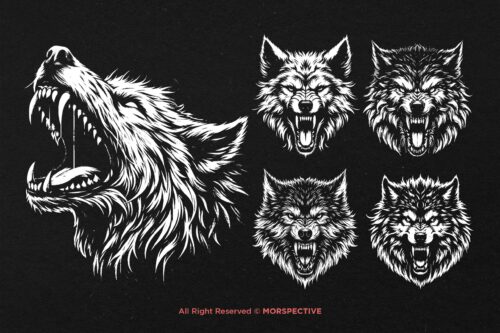 10 Bundle Dark Art Wolf Beast Horror - Image 4