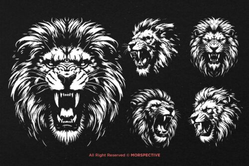 10 Bundle Dark Art Lion Beast King - Image 3