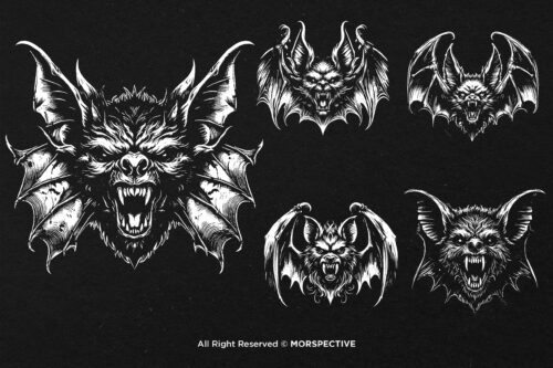 10 Bundle Dark Art Bat Beast with Wings - Image 6