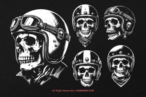 10 Bundle Dark Art Skull Rider Motor - Image 2