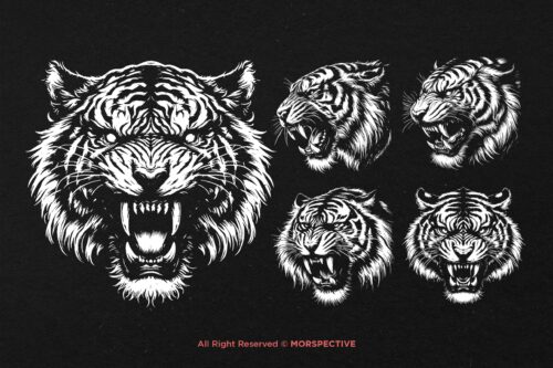 10 Bundle Dark Art Tiger Beast - Image 2