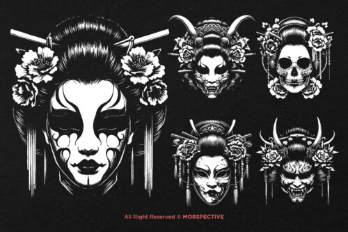 10 Bundle Dark Art Geisha Japanese Orienta - Image 3