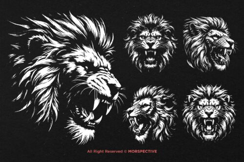 10 Bundle Dark Art Lion Beast King - Image 5