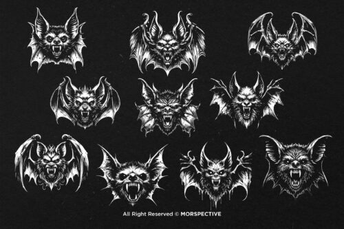 10 Bundle Dark Art Bat Beast with Wings - Image 5