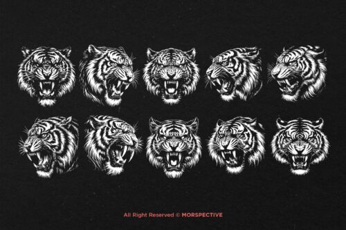 10 Bundle Dark Art Tiger Beast - Image 6