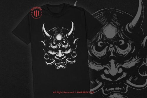 10 Bundle Dark Hannya Mask Japanese Oni - Image 2
