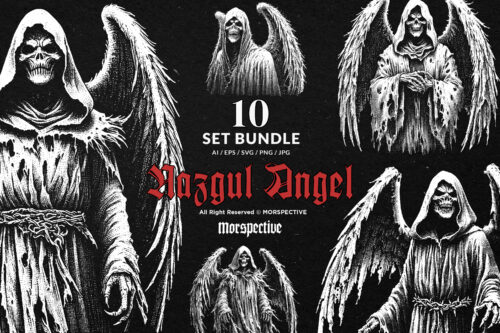 10 Bundle Dark Art Nazgul Angel Death