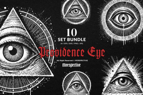 10 Bundle Dark Art Eye of Providence