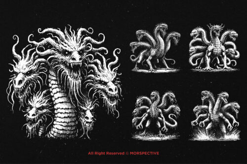 10 Bundle Dark Art Hydra Dragon Head - Image 3