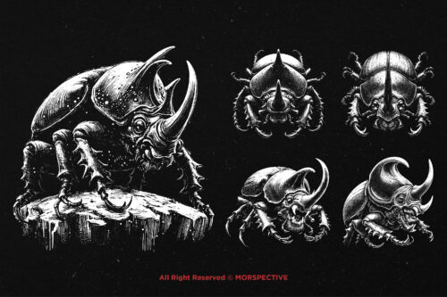 10 Bundle Dark Art Beetle Scarab - Image 3