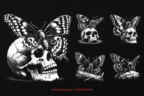 10 Bundle Dark Art Butterfly Insect - Image 3