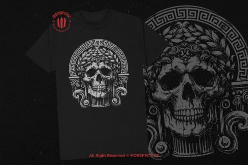 10 Bundle Dark Art Roman Skull Statue - Image 2