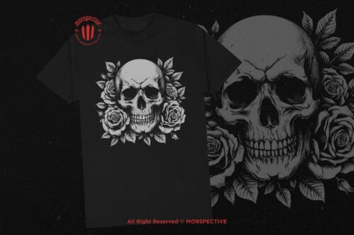 10 Bundle Dark Art Skull Rose - Image 2