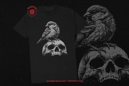 10 Bundle Dark Art Sparrow Bird - Image 2