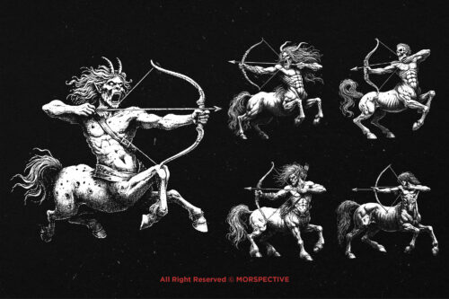 10 Bundle Dark Art Sagittarius Zodiac - Image 5