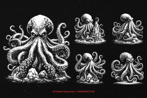 10 Bundle Dark Art Kraken Monster - Image 5