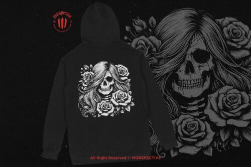 10 Bundle Dark Art Skull Girl Rose - Image 4