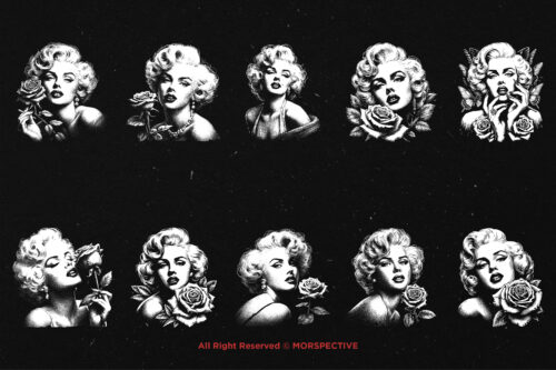 10 Bundle Dark Art Marilyn Monroe - Image 6