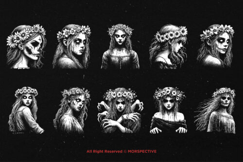 10 Bundle Dark Art Virgo Women Zodiac - Image 6