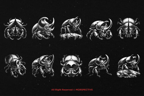 10 Bundle Dark Art Beetle Scarab - Image 6