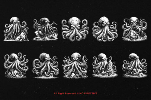 10 Bundle Dark Art Kraken Monster - Image 6