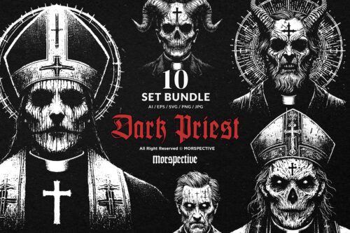 10 Bundle Dark Art Priest Devil Demon
