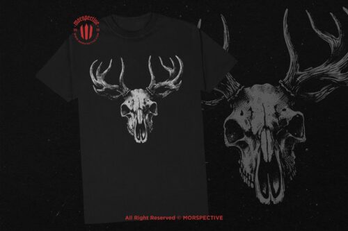 10 Bundle Dark Art Skull Deer - Image 2
