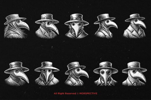 10 Bundle Dark Art Plague Doctor - Image 6