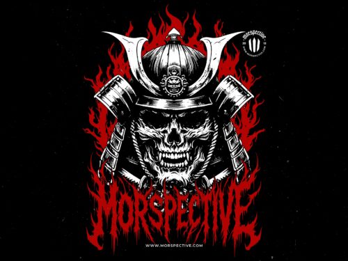 Japan Samurai Skull
