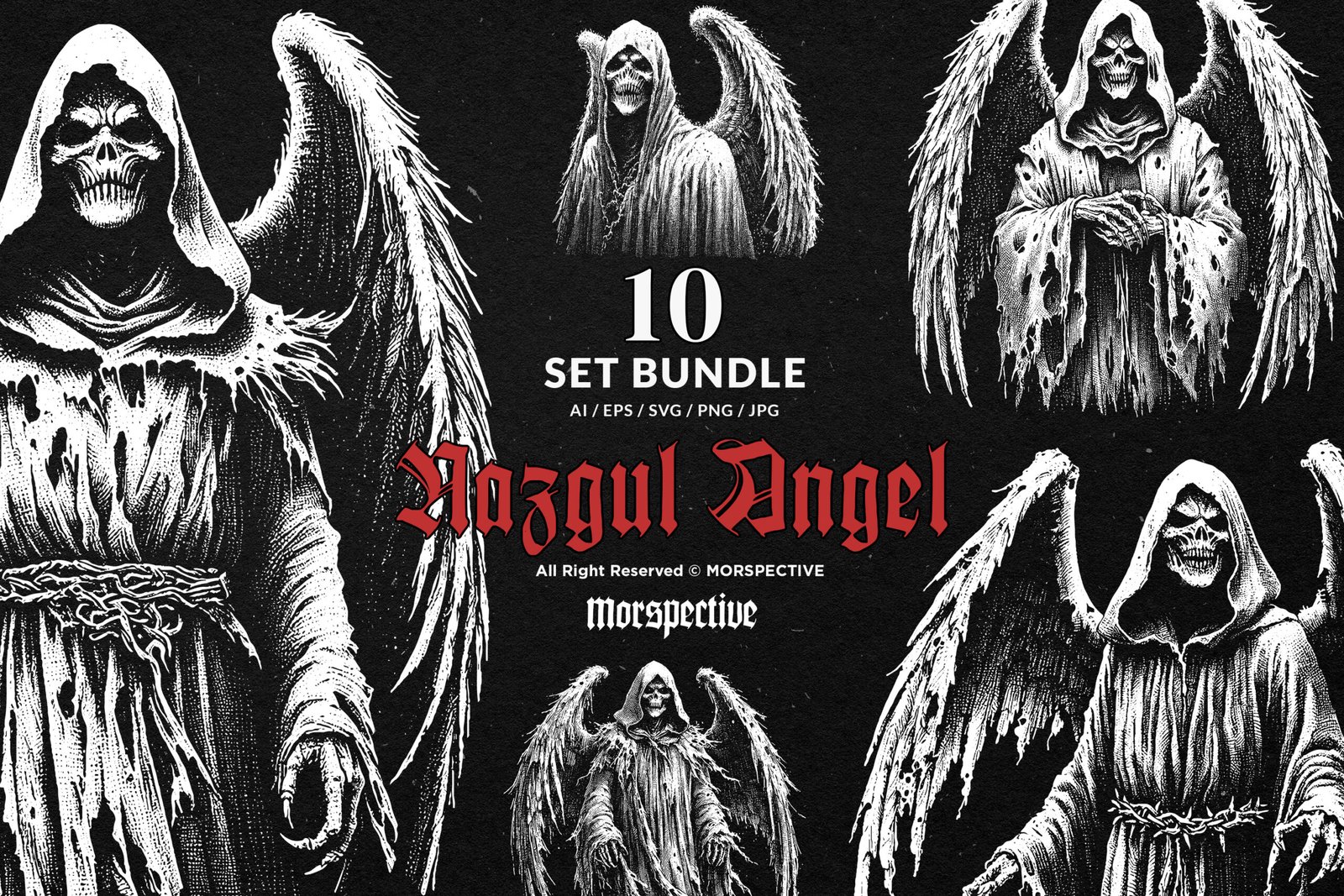 10 Bundle Dark Art Nazgul Angel 1 10 Bundle Dark Art Nazgul Angel