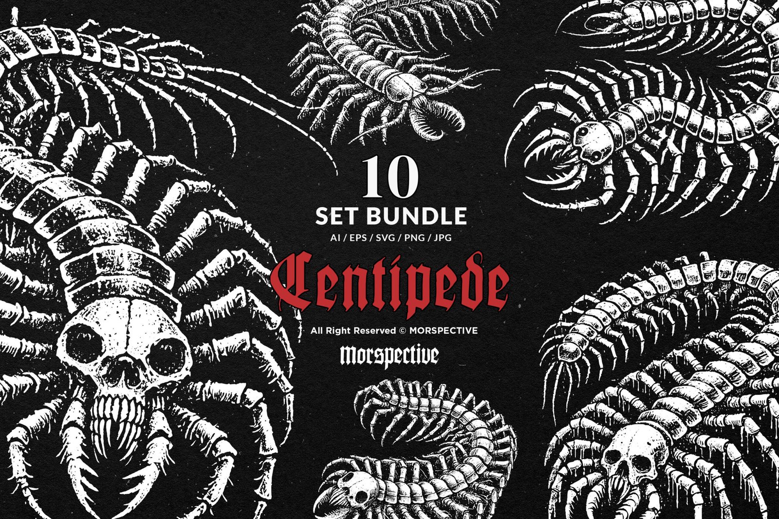 10 Bundle Dark Art Centipede 1 10 Bundle Dark Art Centipede