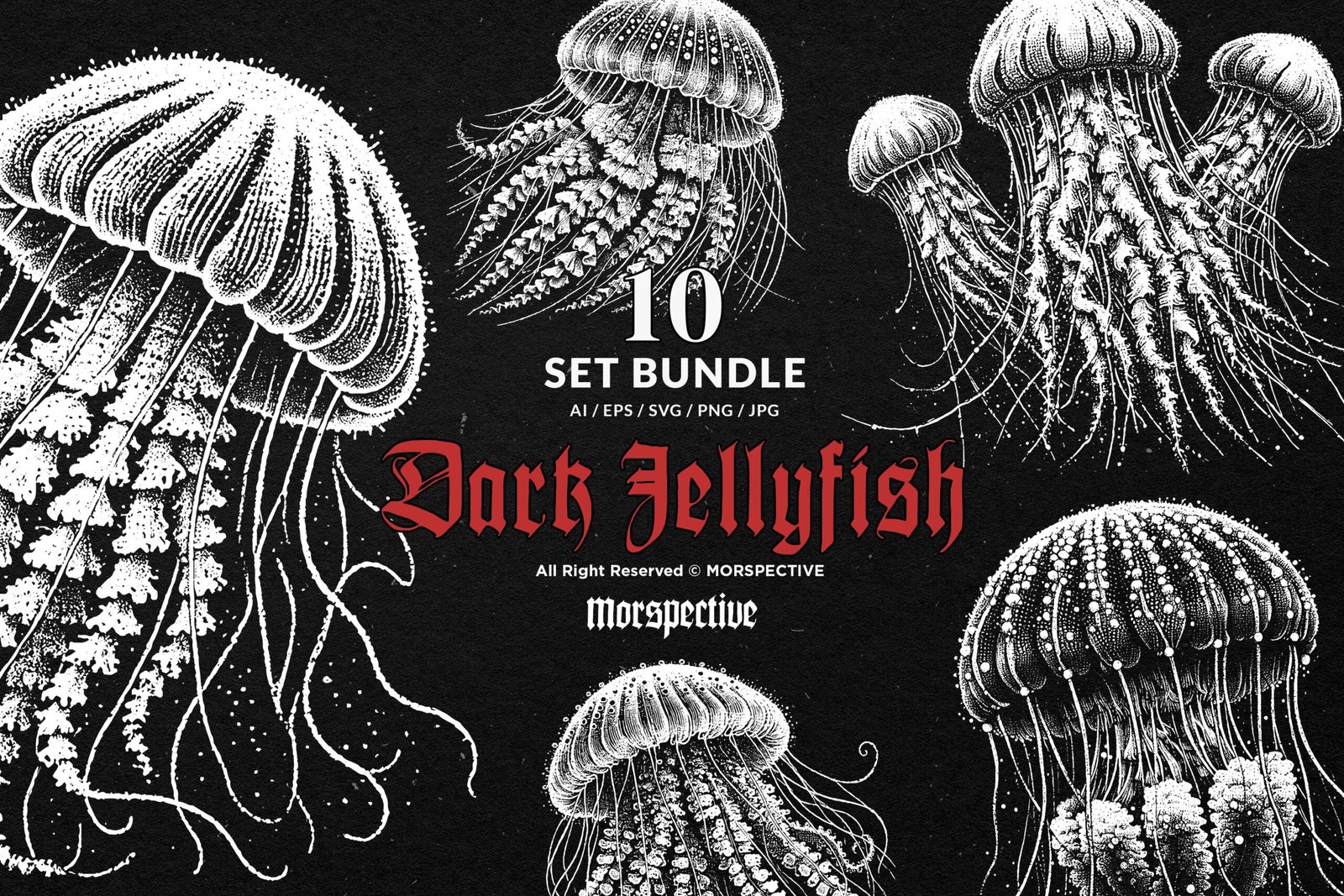 10 Bundle Dark Art Jellyfish 1 10 Bundle Dark Art Jellyfish