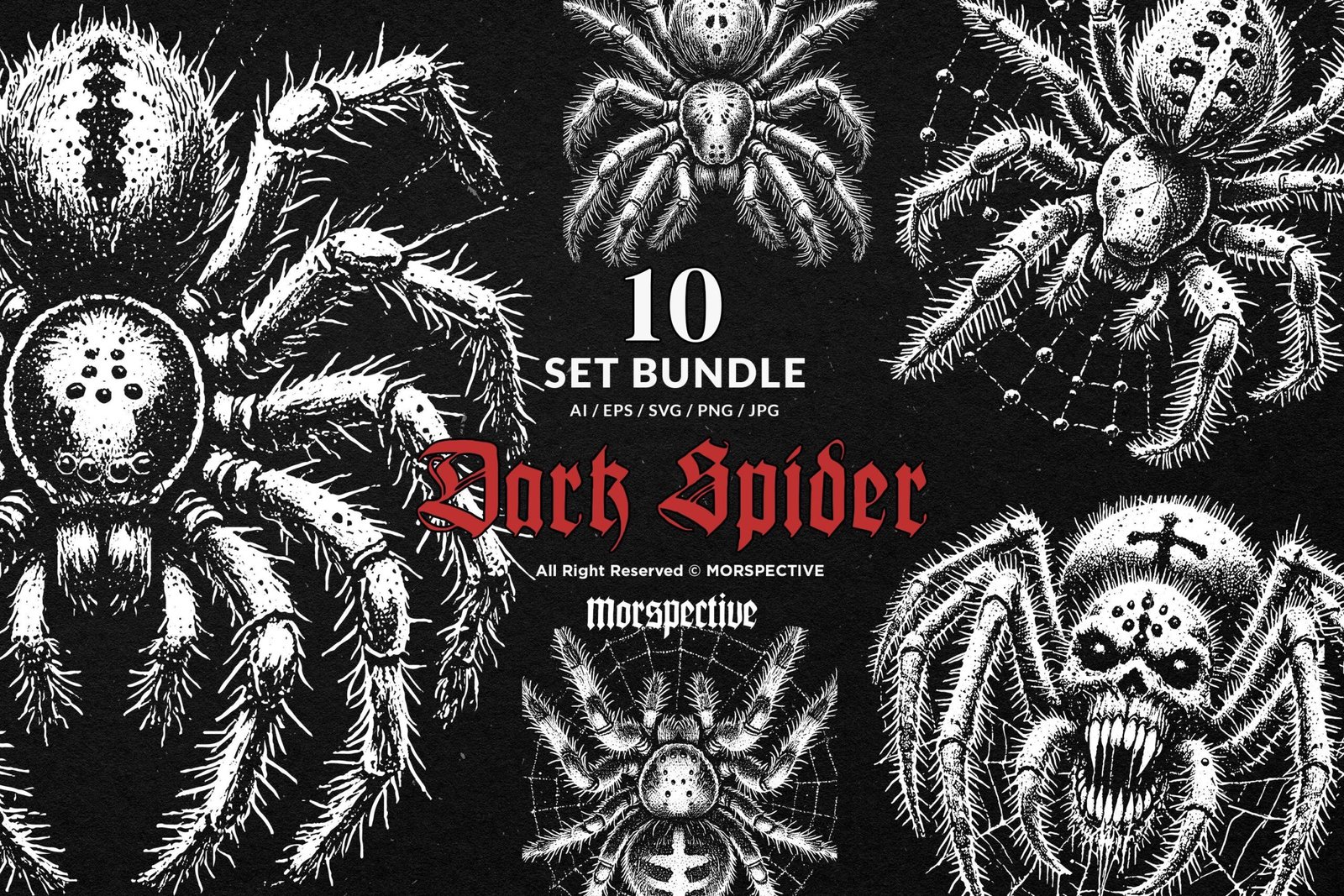 10 Bundle Dark Art Spider 1 10 Bundle Dark Art Spider