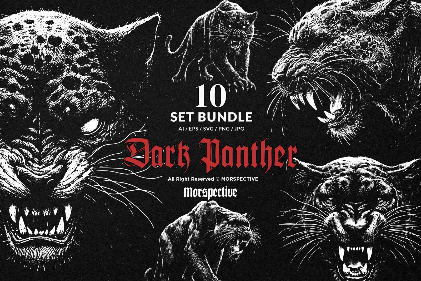 10 Bundle Dark Art Panther Beast 1 10 Bundle Dark Art Panther Beast