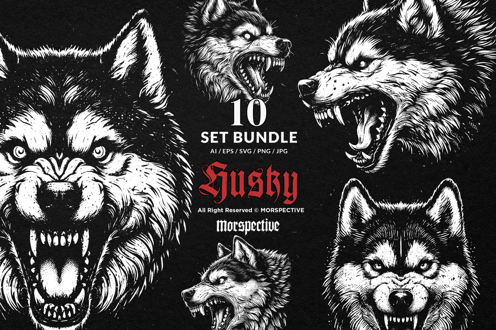 10 Bundle Dark Art Husky 1 10 Bundle Dark Art Husky