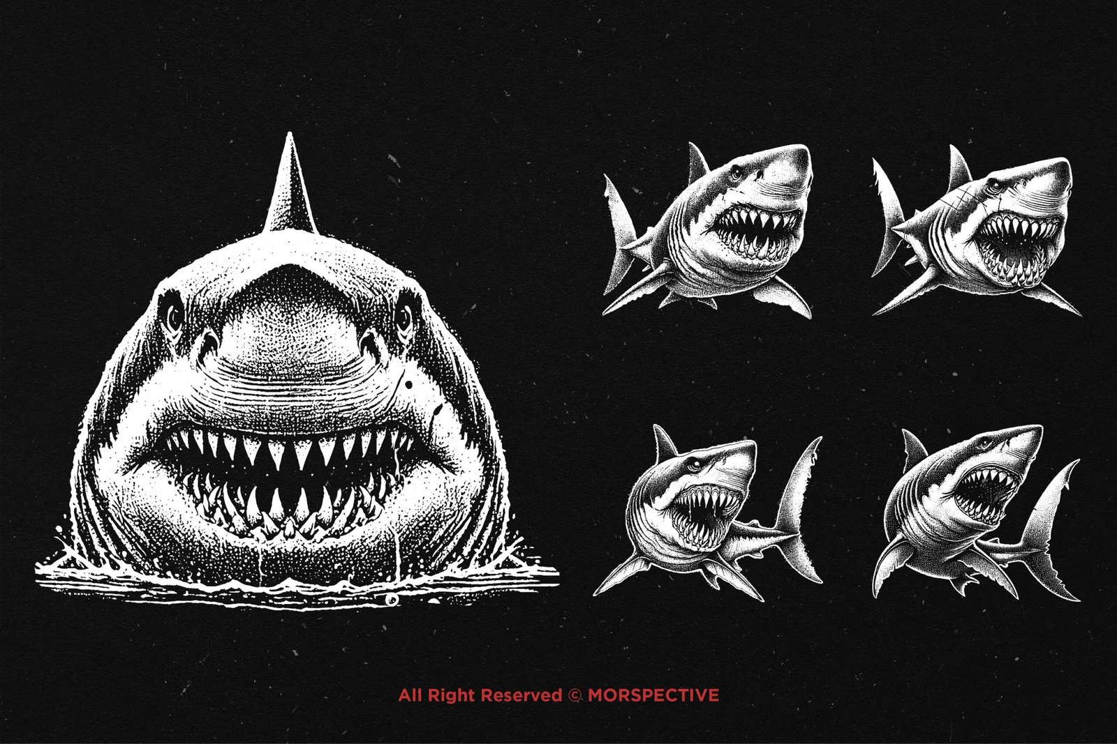 10 Bundle Dark Art Shark Fish 3 10 Bundle Dark Art Shark Fish - Image 3