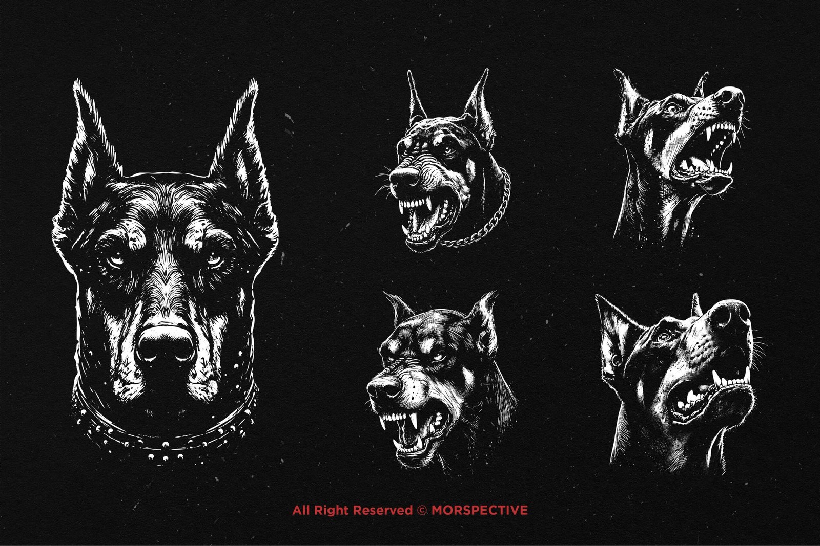 10 Bundle Dark Art Doberman Dog 3 10 Bundle Dark Art Doberman Dog - Image 3