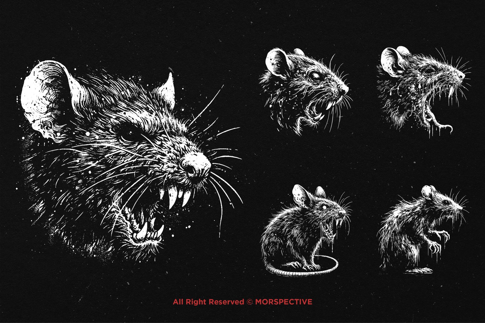 10 Bundle Dark Art Rat Mouse 3 10 Bundle Dark Art Rat Mouse - Image 3