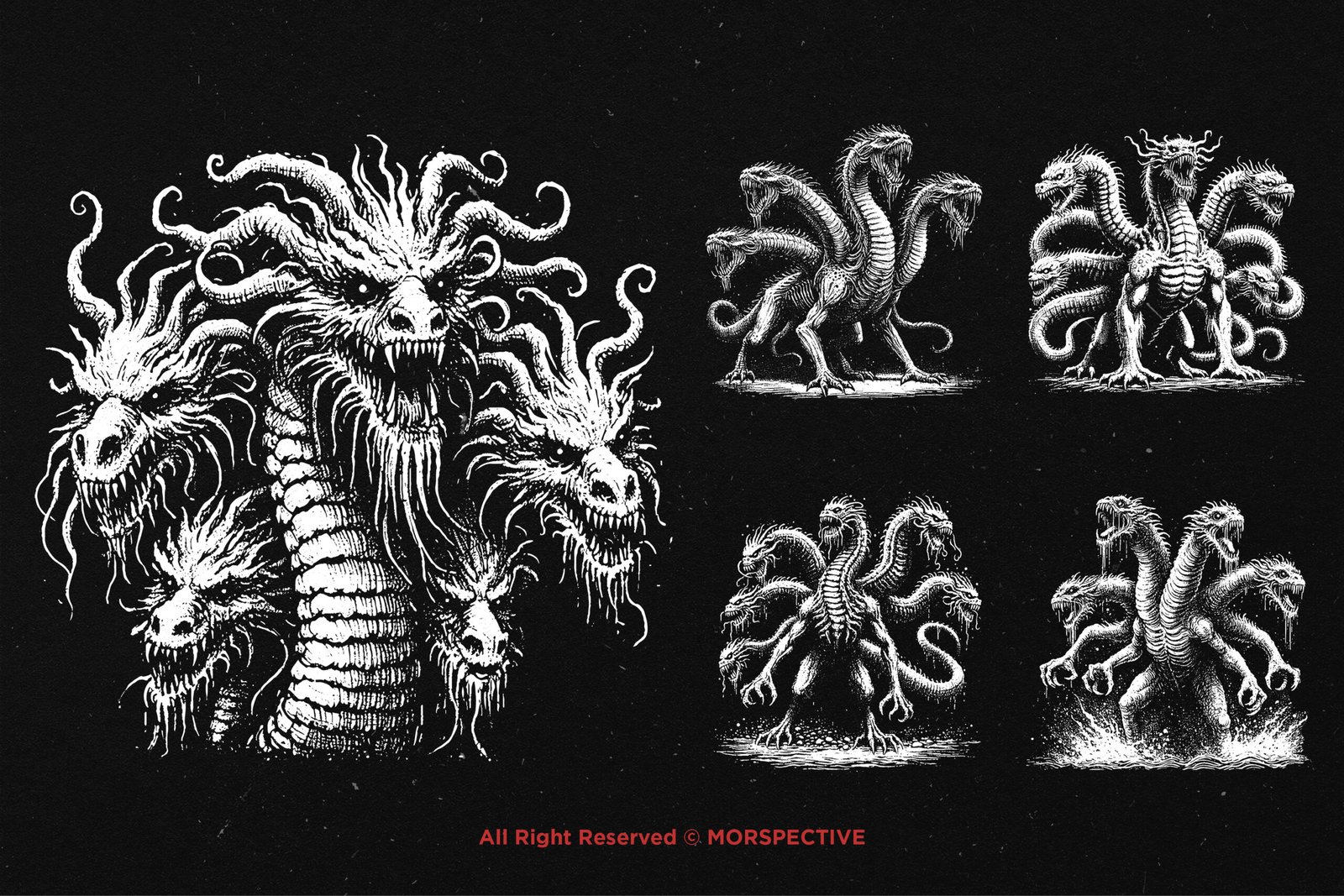 10 Bundle Dark Art Hydra Head 3 10 Bundle Dark Art Hydra Head - Image 3