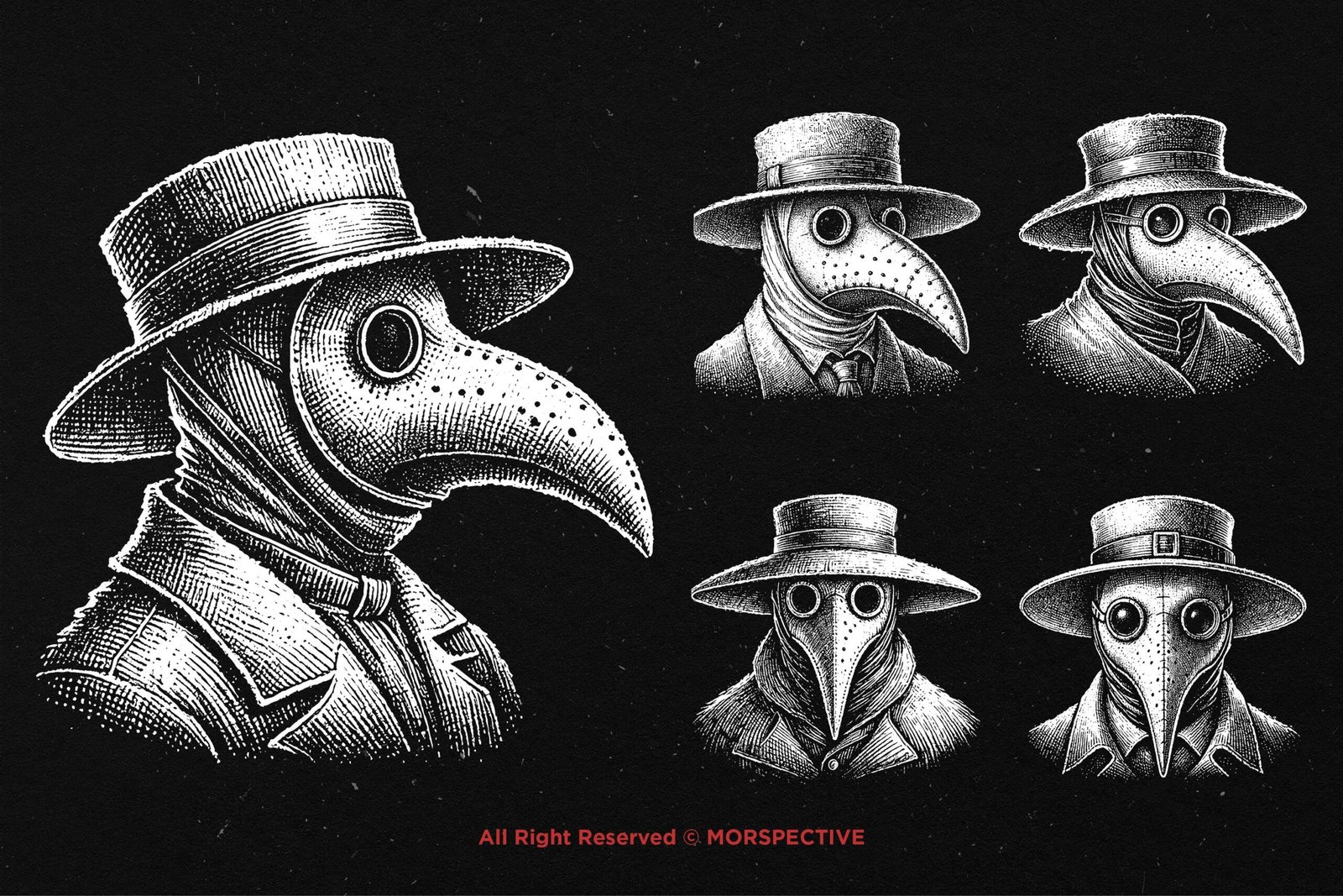 10 Bundle Dark Art Plague Doctor 4 10 Bundle Dark Art Plague Doctor - Image 4