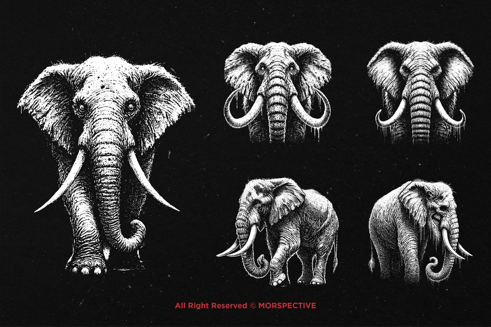 10 Bundle Dark Art Elephant 4 10 Bundle Dark Art Elephant - Image 4