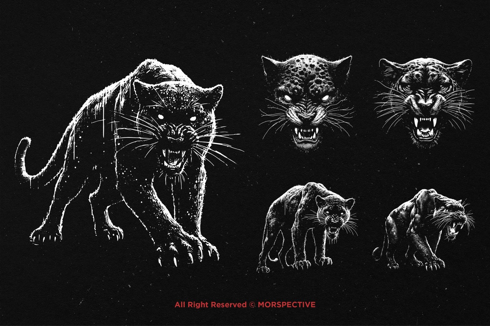 10 Bundle Dark Art Panther Beast 4 10 Bundle Dark Art Panther Beast - Image 4