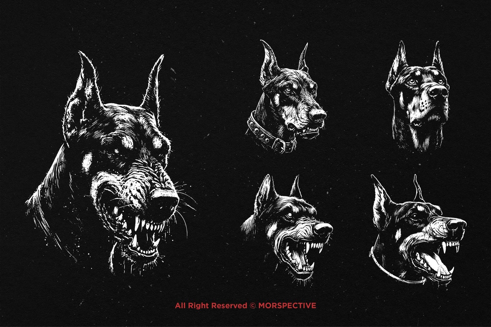 10 Bundle Dark Art Doberman Dog 4 10 Bundle Dark Art Doberman Dog - Image 4