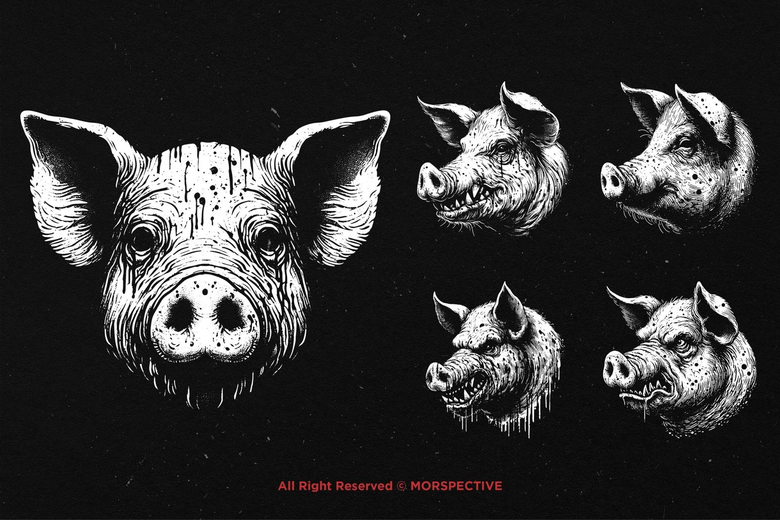 10 Bundle Dark Art Pig 4 10 Bundle Dark Art Pig - Image 4