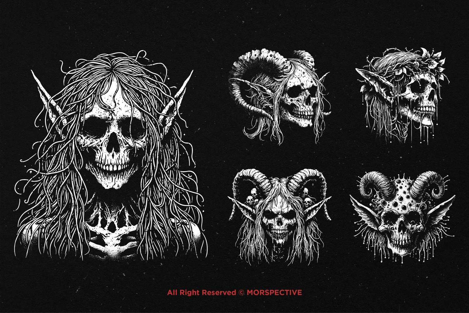 10 Bundle Dark Art Skull Elf 4 10 Bundle Dark Art Skull Elf - Image 4