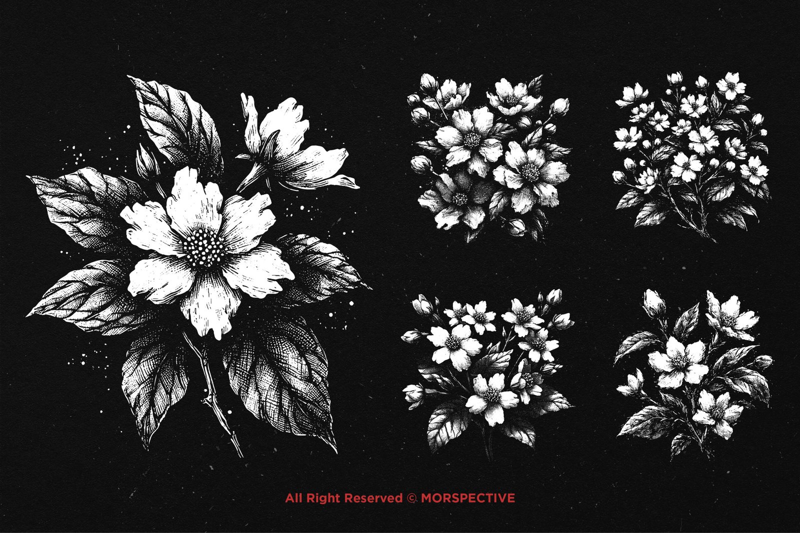 10 Bundle Dark Art Jasmine Flower 4 10 Bundle Dark Art Jasmine Flower - Image 4